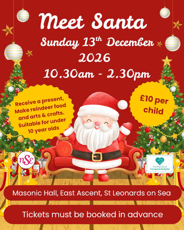 Meet Santa in St Leonards on Sea